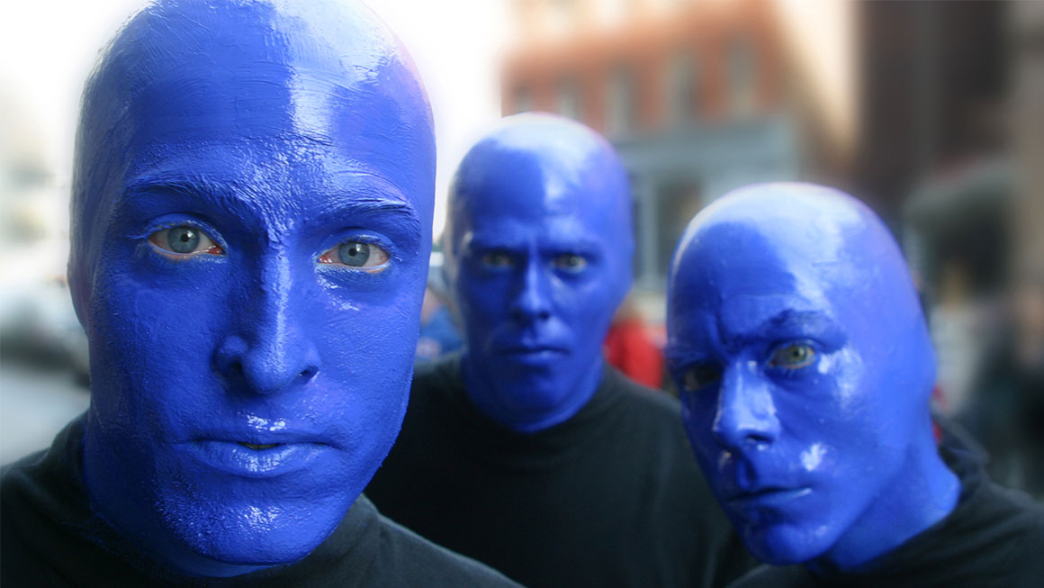 A man sued Blue Man Group claiming he suffered permanent damage to his 

esophagus when the performers shoved a camera down his throat. It was 

revealed that it was a camera trick and nothing entered the mans mouth as the 

live footage was actually a pre recorded medical video.