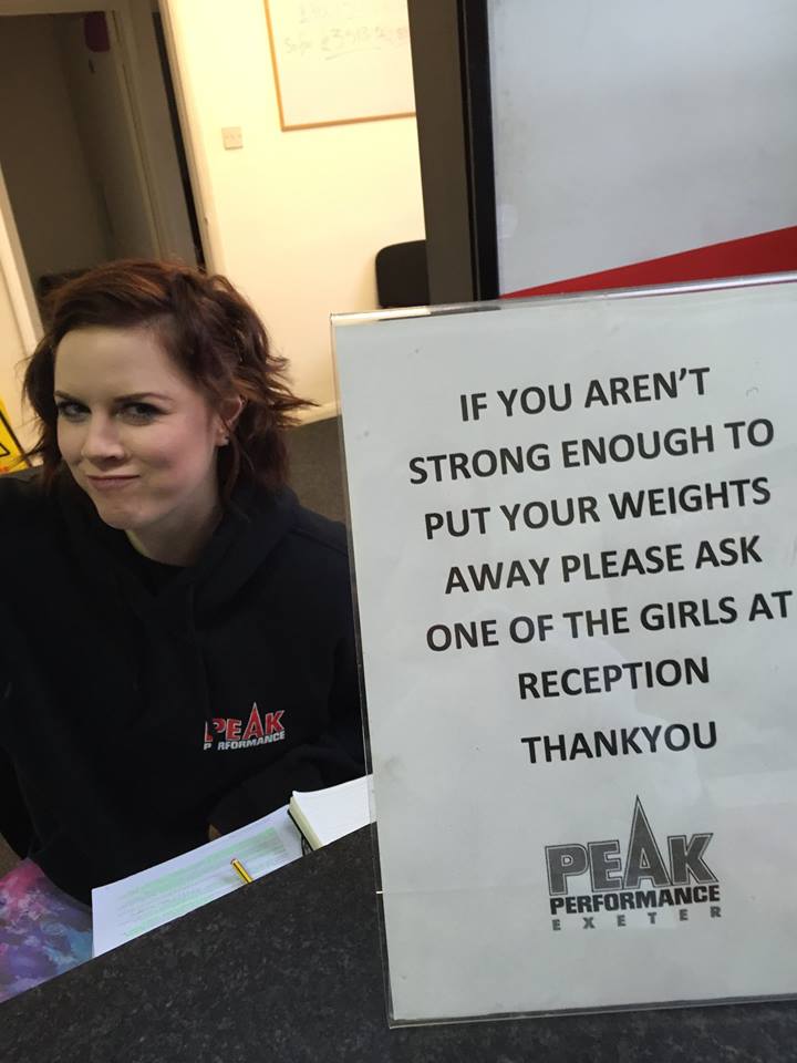 burns and roast - If You Aren'T Strong Enough To Put Your Weights Away Please Ask One Of The Girls At Reception Thankyou Peak P Rformance Peak Performance R