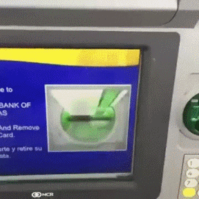 credit card atm gif - e to Bank Of and Remove Card arte y retine su Hor
