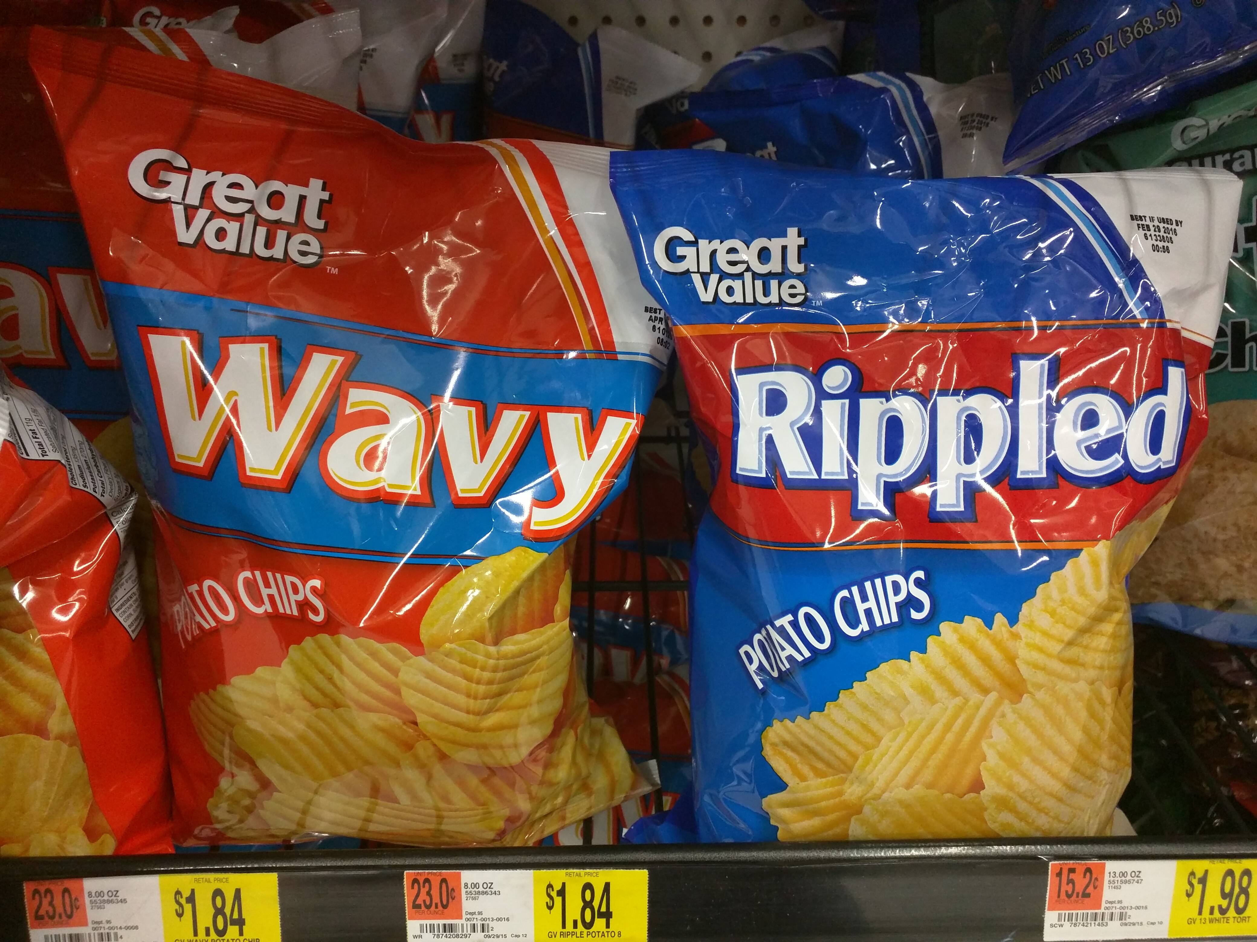 wavy and rippled chips - 13021368.50 Y Son areol Value Wavy Rippled To Chips Potato Chips 23. 0 23.0 15.2 1.84 $1.84 51.98 Te