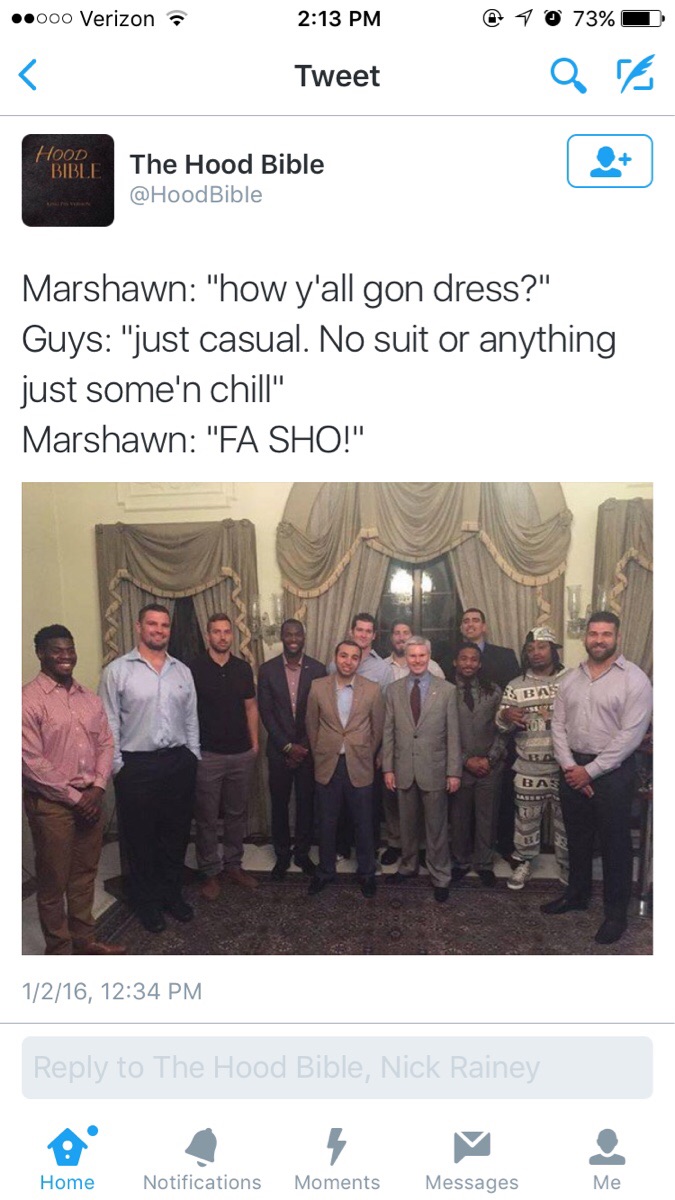 Dank meme about dressing however you want to any occasion not matter what.