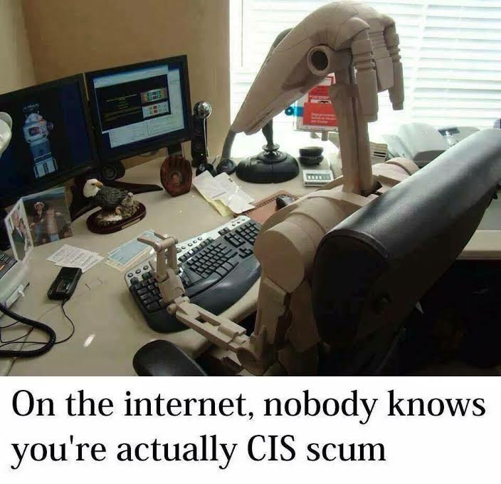 random pic internet nobody knows you re cis scum - On the internet, nobody knows you're actually Cis scum
