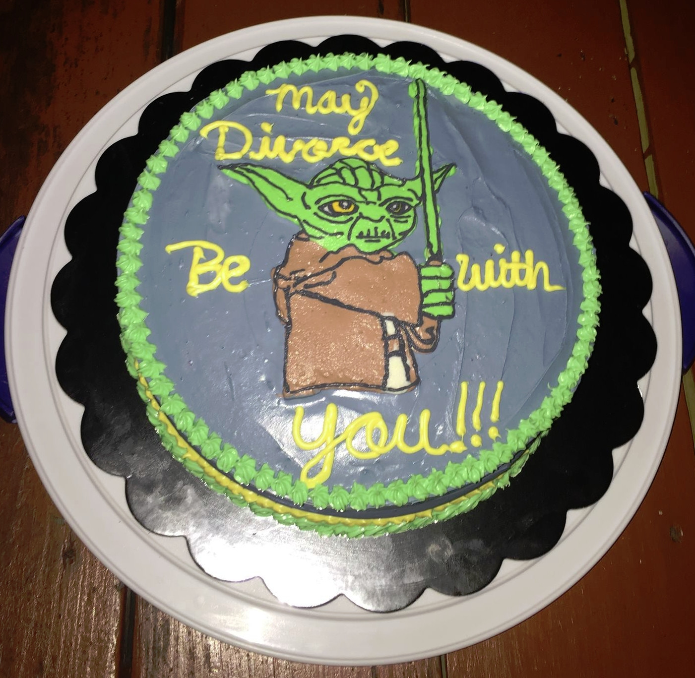 may the divorce be with you cake