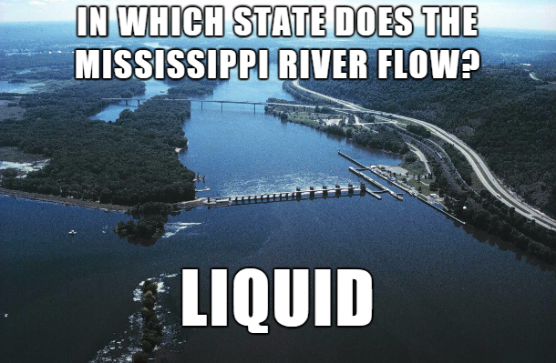 water resources - In Which State Does The Mississippi River Flow? Liquid