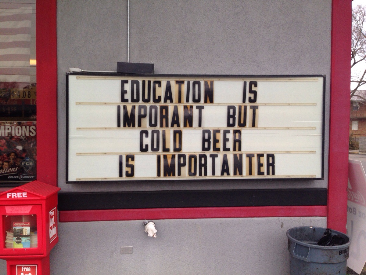 Internet meme - Mpions Education Is Imporant But Cold Beer Is Importanter ations Bud Liont Free 108 Free