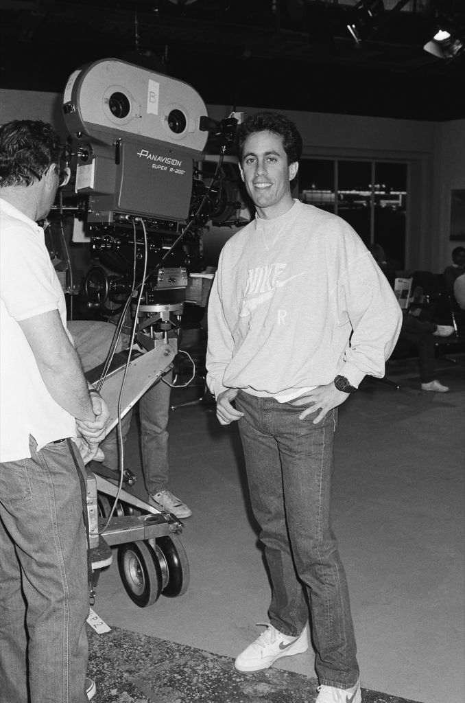 Jerry Seinfeld on the first day of filming "Seinfeld" - April 27, 1989.