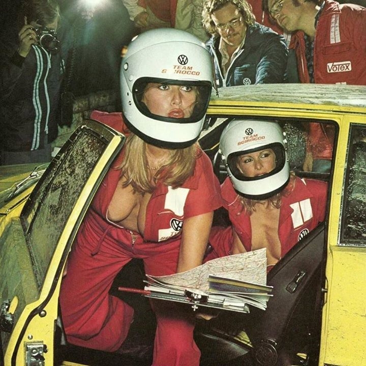 Rally team, late '70s or early '80s.