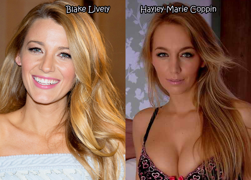 celebrity pornstar doppelgangers - Blake Lively HayleyMarie Coppin
