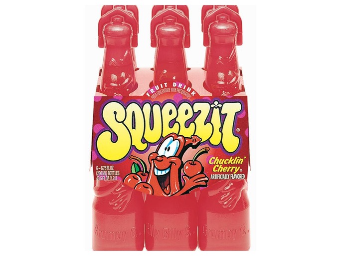 squeeze drink 90s - Sweezit 6675fLOZ 200MLI Bottles ELIZ1120 Chucklin Cherry. Artificially Flavored