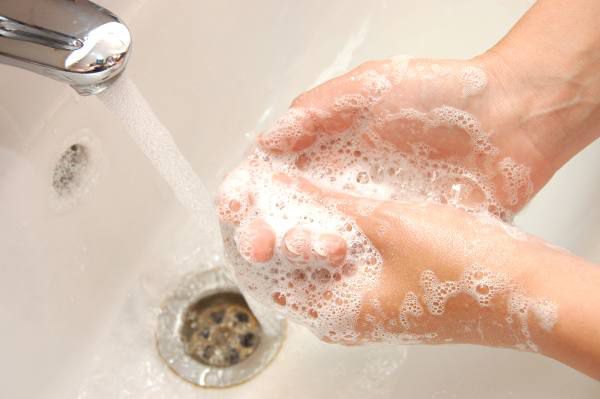 statistics lather soap on hands