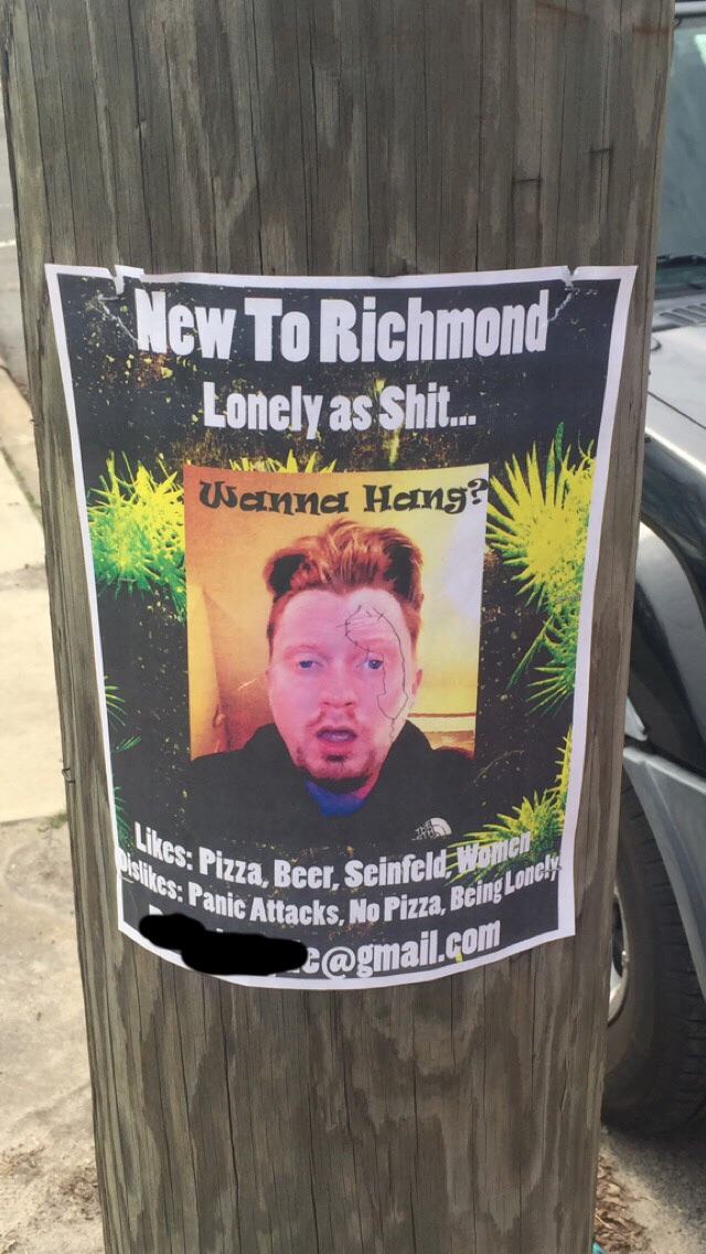 tree - New To Richmond Lonely as Shit... Wanna Hang? W Pizza lilles Panic All S Pizza Beer Seinfeld, Wo anic Attacks, No Pizza, Being Seinfeld, women Pizza, Being Lonely _e.com