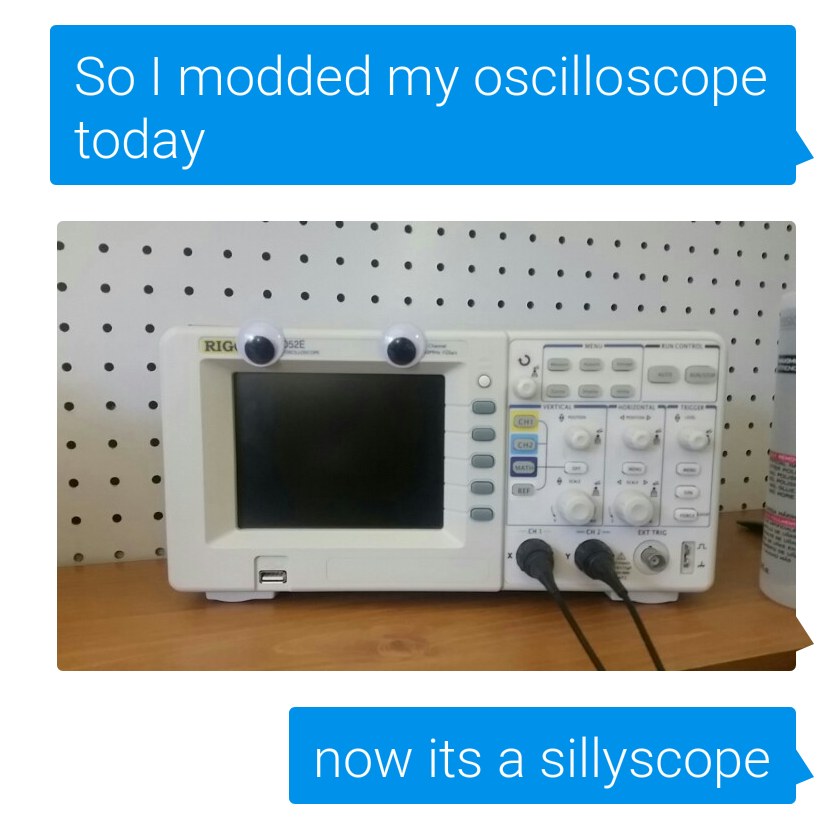 oscilloscope meme - So I modded my oscilloscope today Rig Ch now its a sillyscope