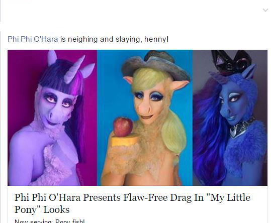 phi phi o hara my little pony - Phi Phi O'Hara is neighing and slaying, henny! Phi Phi O'Hara Presents FlawFree Drag In "My Little Pony" Looks Now serving Pony fishi