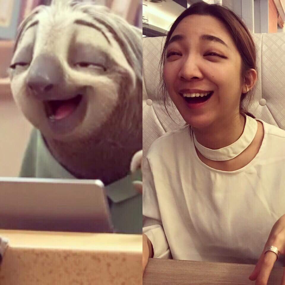 woman who looks like sloth