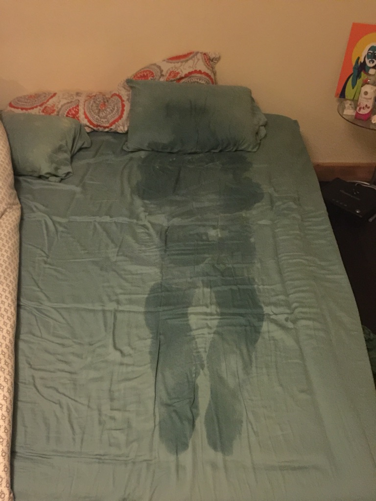 wtf sweaty bed sheets