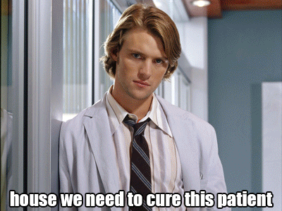 every house episode gif - house we need to cure this patient