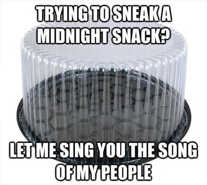 plastic cake dome containers - Trying To Sneaka Midnight Snack? Let Me Sing You The Song Of My People