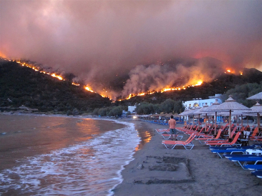 chios forest fire