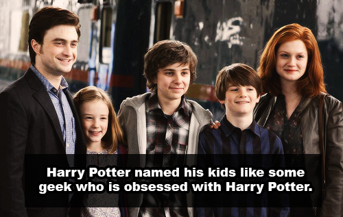 harry potter family - Harry Potter named his kids some geek who is obsessed with Harry Potter.