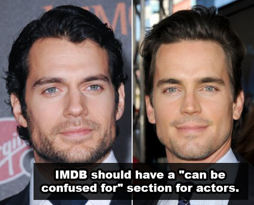 henry cavill christian grey - Imdb should have a "can be confused for" section for actors.