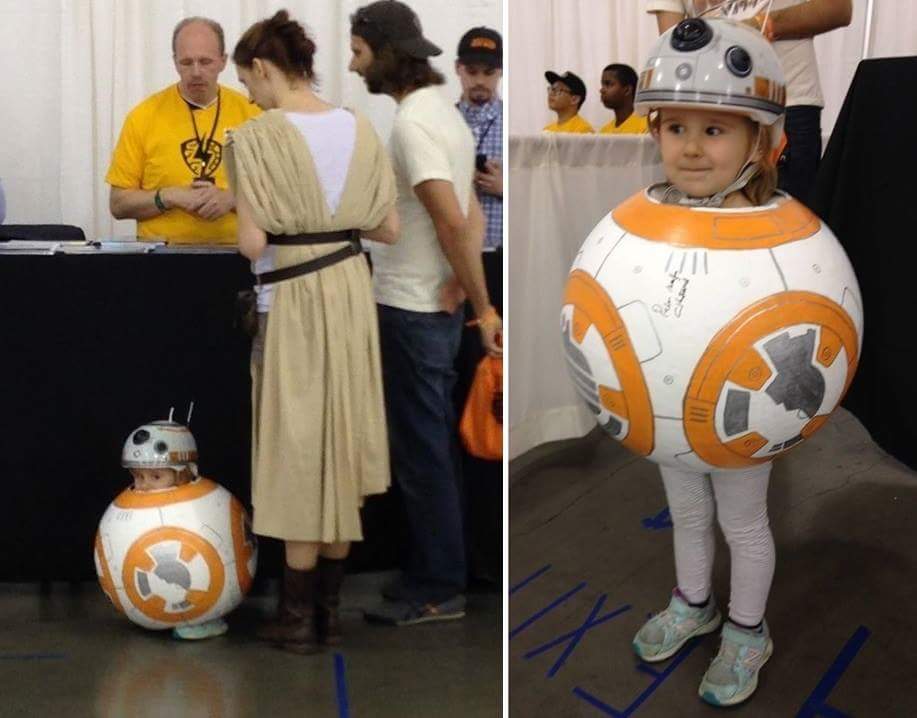 rey cosplay bb8