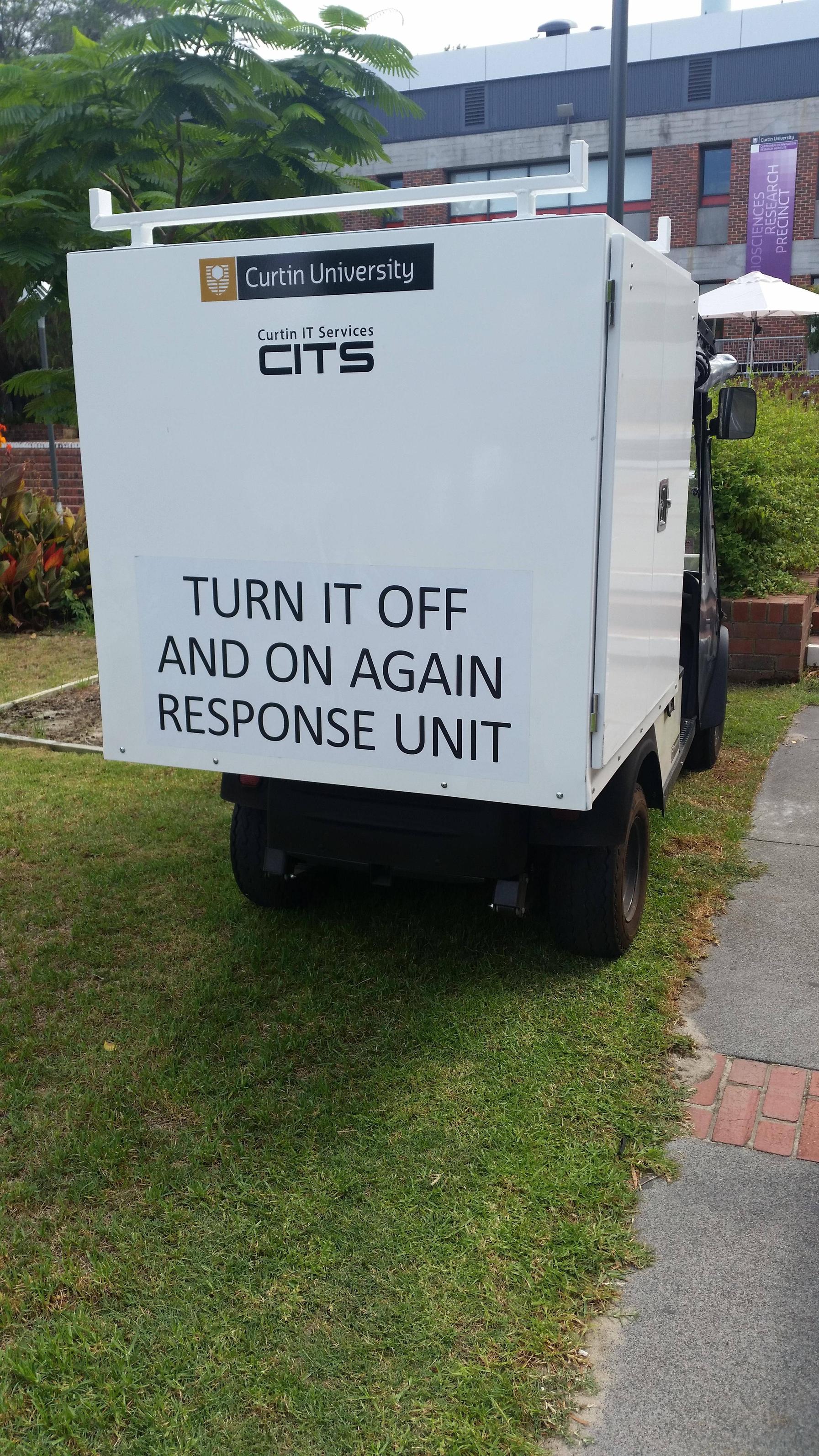 turn it off and on again response unit - Curtin University Cits Turn It Off And On Again Response Unit