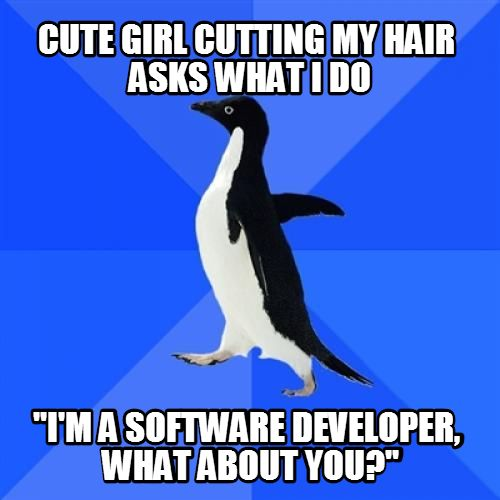 funny homework excuses - Cute Girl Cutting My Hair Asks What I Do "Tma Software Developer, What About You?"