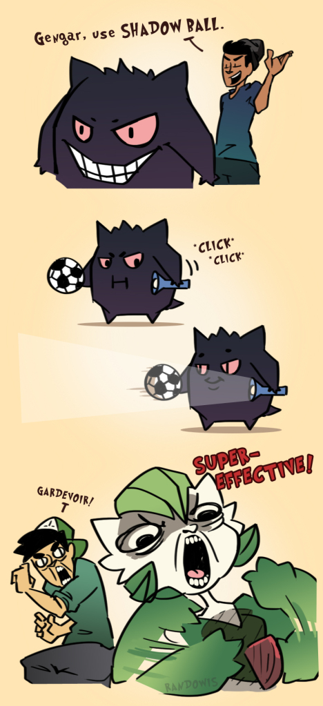 randowis pokemon - Gengar, use Shadow Ball. Click "Click Hos Super Fective! Gardevoir! Randows