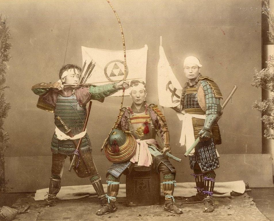 Samurai warriors, late 1800s.