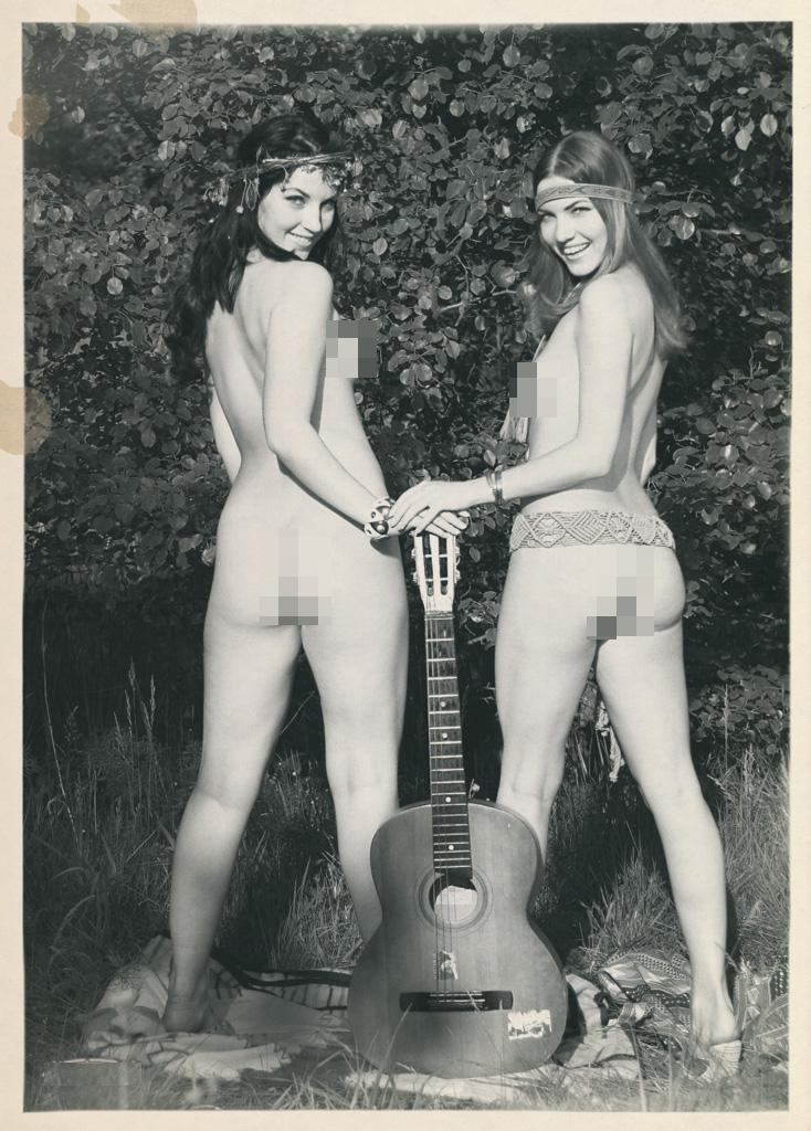 Sexy hippies, 1960s. 