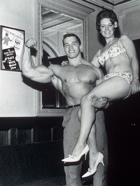 Arnold Schwarzenegger, Aged 21 (1968).