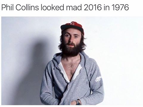 phil collins 2016 - Phil Collins looked mad 2016 in 1976