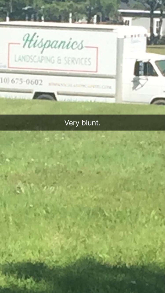 funny landscape company names - Hispanics Landscaping & Services 10 6730602 Very blunt.