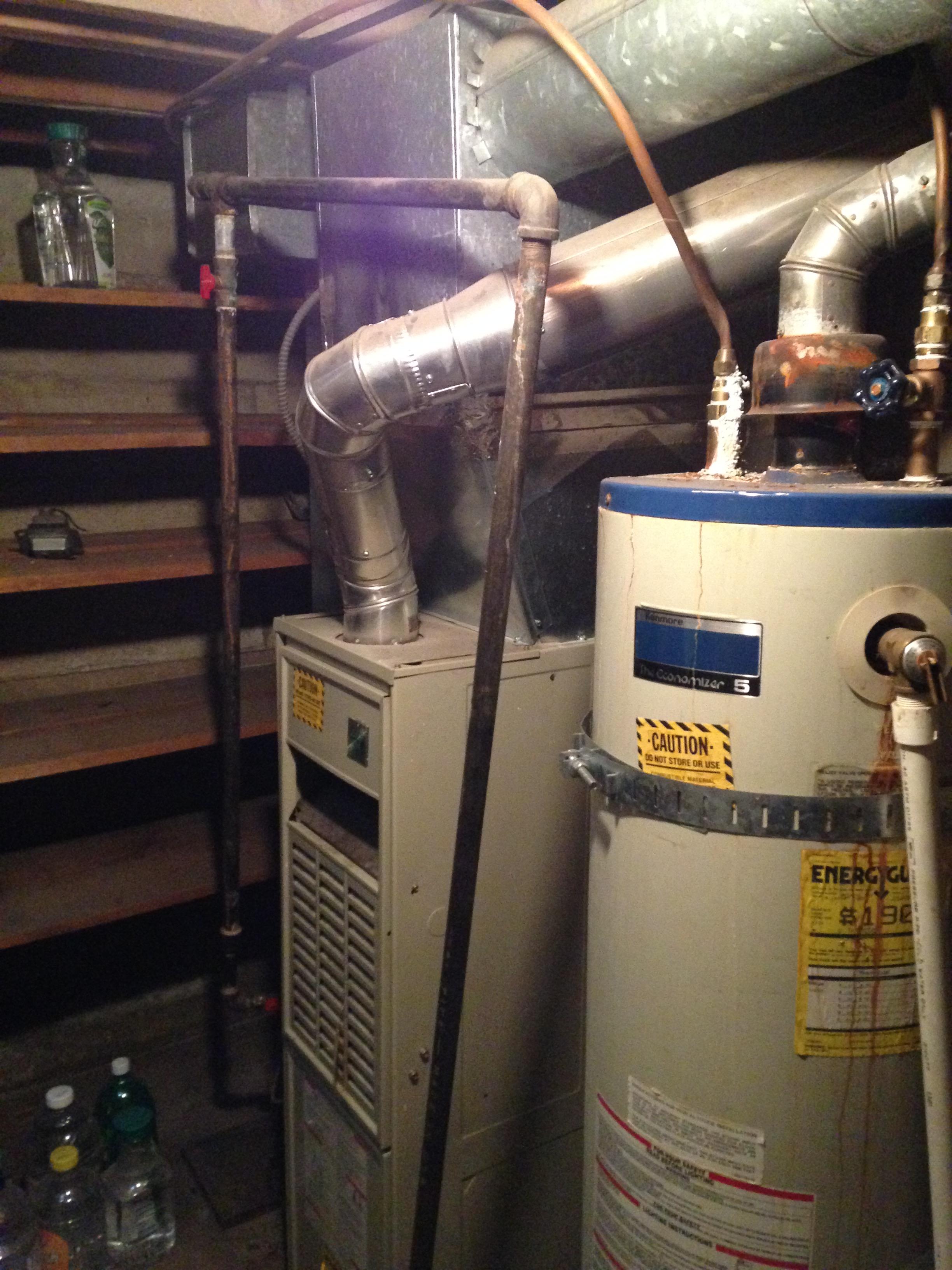 The water heater was old-ish but the central air was brand new.