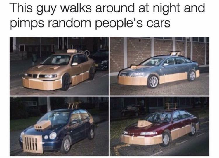 bmw - This guy walks around at night and pimps random people's cars