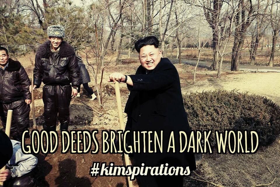 tree kim jong un - Good Deeds Brighten A Dark World