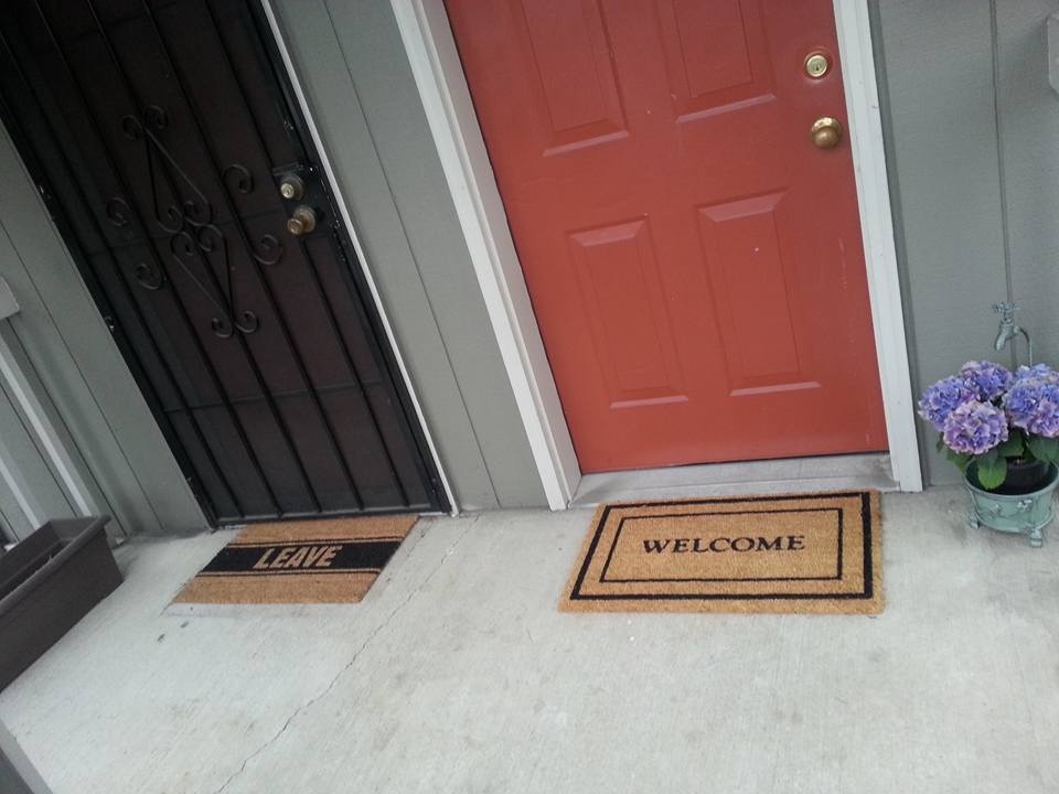 my neighbor and i have different lifestyles - Welcome Leave