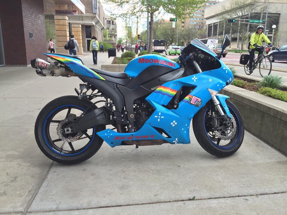 nyan cat motorcycle