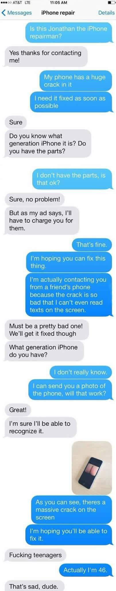 screenshot cracked screen meme - ...20 At&T Lte