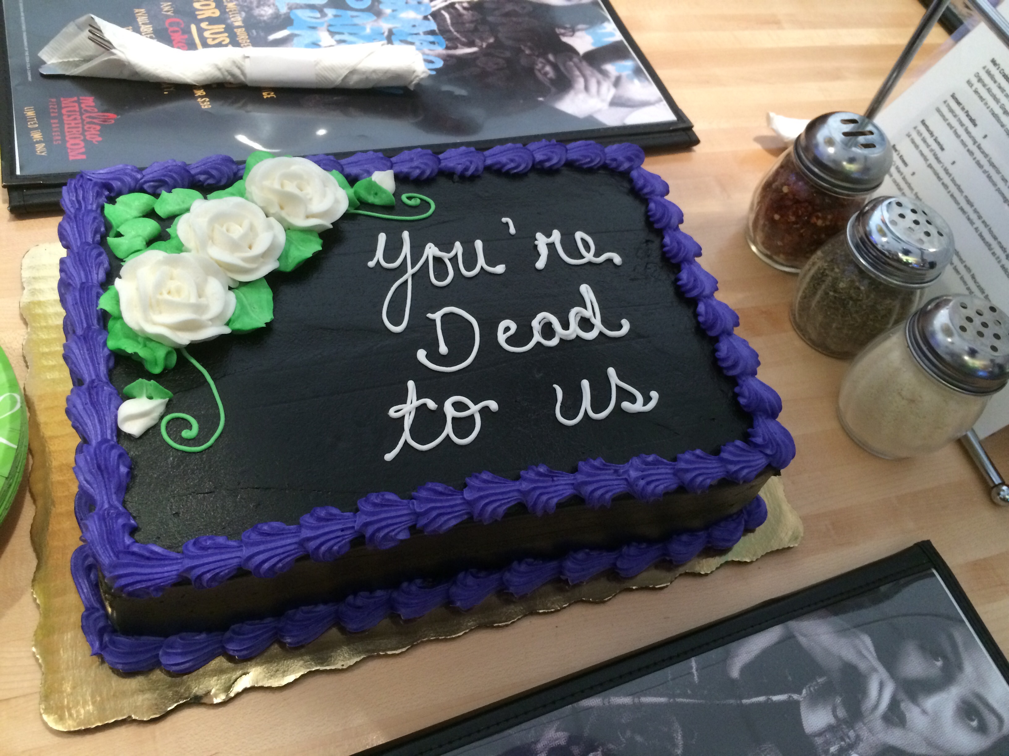 memes - cake for last day at work - Vo you'ren Dead to us