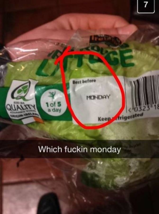 funny snapchats - Best before Monday Qalin 1 of 5 a day I