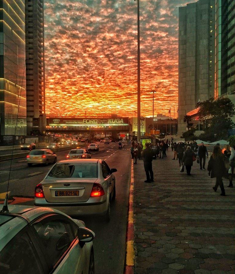 sunset in tel aviv - Rde