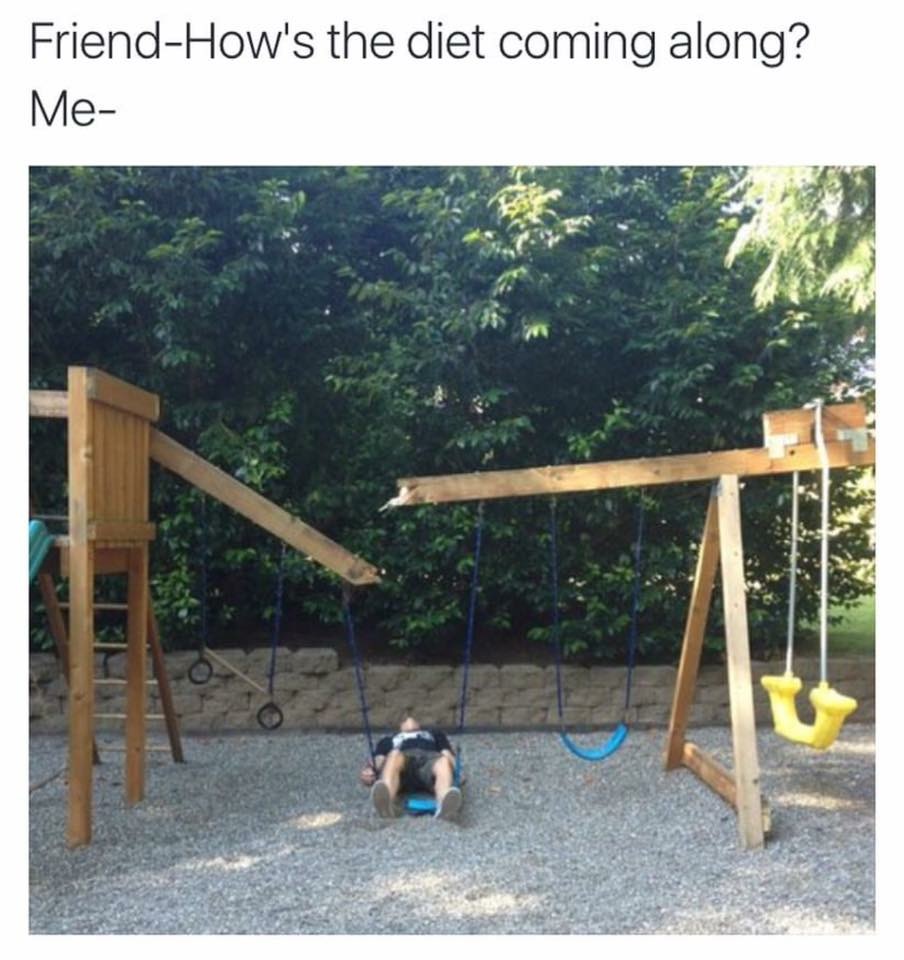 FriendHow's the diet coming along? Me