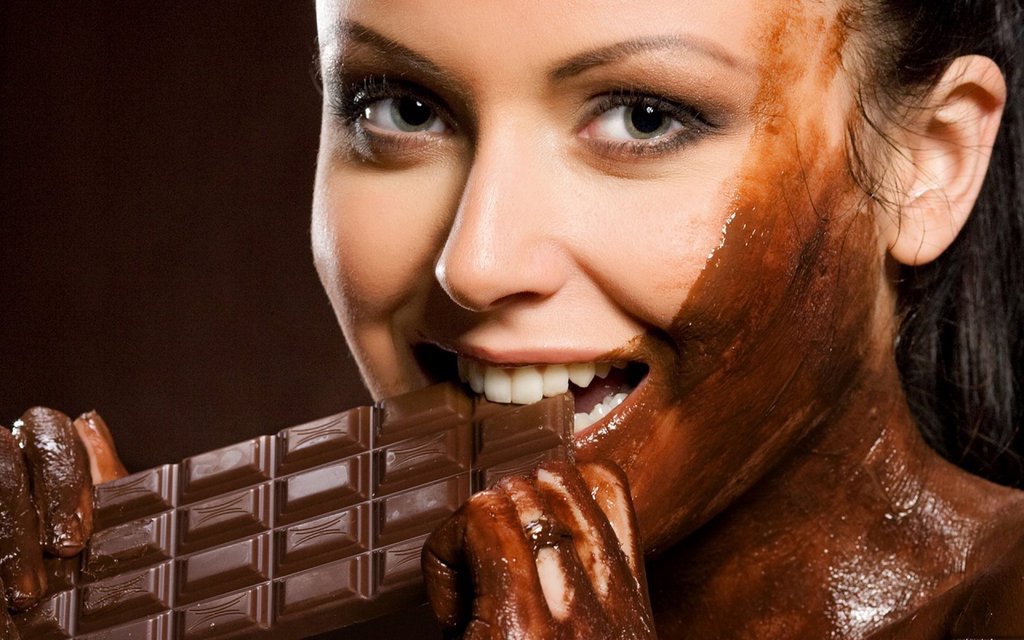 wtf girl in chocolate