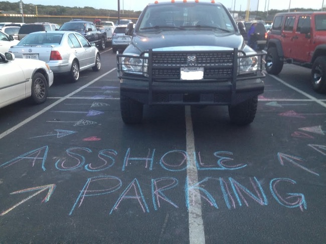 bad parking job - Asshole A T Parking