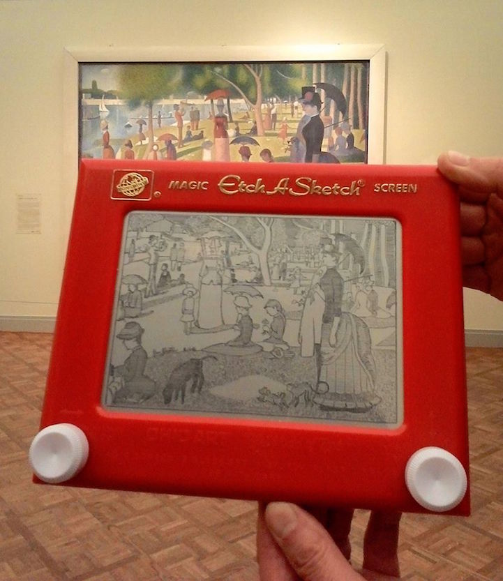 etch a sketch painting - magic Etck ASketch Screen