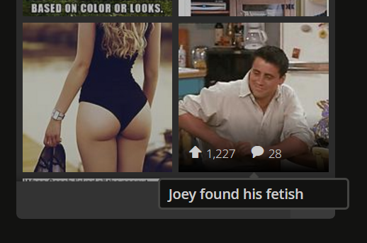 video - Based On Color Or Looks. 1,227 228 Joey found his fetish