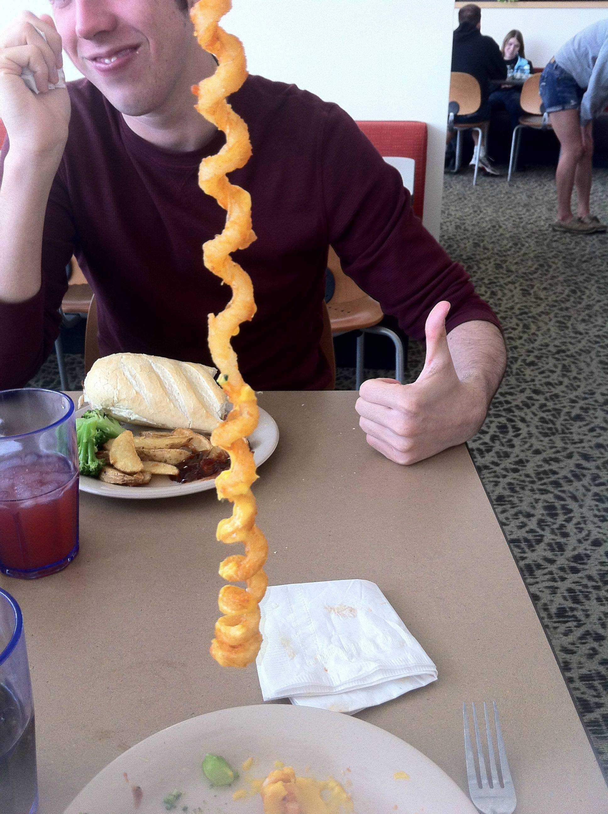 long curly fry