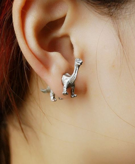 brontosaurus earrings