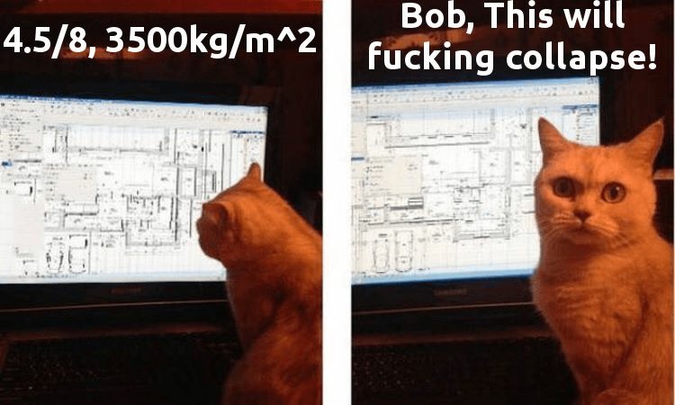 engineer cat - 4.58, gm^2 Bob, This will fucking collapse!